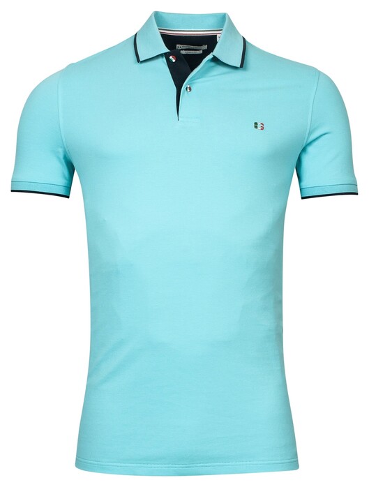 Giordano Nico Signature Polo Piqué Solid Color Groenblauw