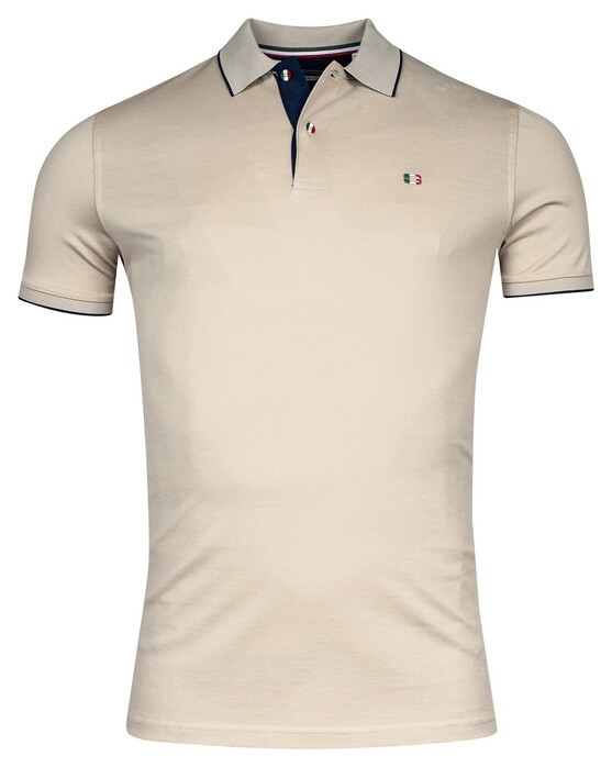 Giordano Nico Signature Polo Piqué Solid Color Poloshirt Sand