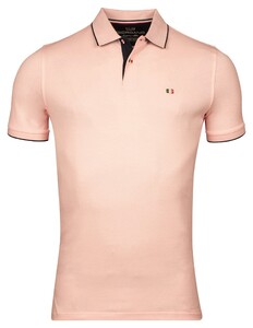 Giordano Nico Signature Two-Ply Supima Cotton Piqué Tipping Detail Poloshirt Pink Melange