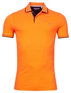 Giordano Nico Signature Uni Piqué Cotton Solid Polo Oranje