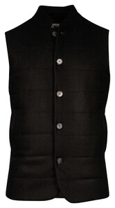 Giordano Owen Wool Blend Subtle Mélange Uni Color Body-Warmer Zwart