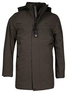 Giordano Peppe Packable Parka Lightweight Water Windproof Jack Moss