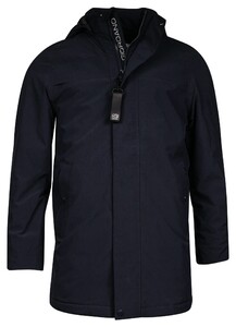 Giordano Peppe Packable Parka Lightweight Water Windproof Jack Navy