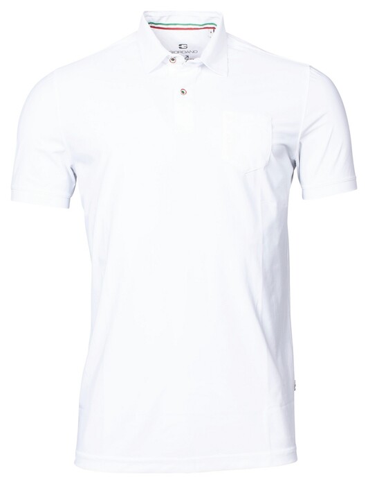 Giordano Pisa Tech Fabric Dynamic Flex Poloshirt White