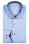 Giordano Plain Heavy Twill Subtle Contrast Maggiore Semi Cutaway Shirt Light Blue
