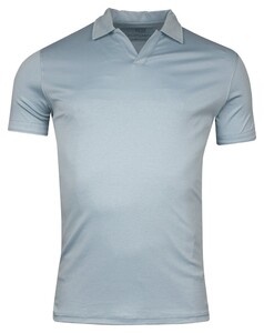 Giordano Portofino Liquid Cotton Short Sleeve Polo Pastel Blauw