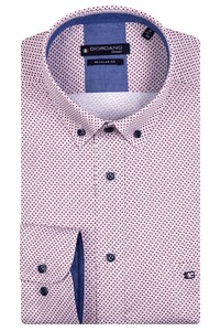 Giordano Retro Mini Pattern Ivy Button Down Shirt Soft Pink