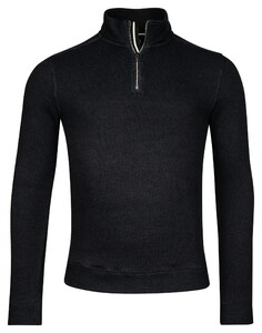 Giordano Riccardo Quarter Zip Sweat Knitted Doubleface Pullover Navy