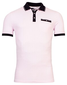 Giordano Rico Two-Tone Technical Piqué Poloshirt Soft Pink