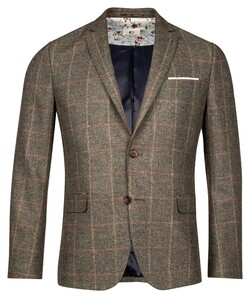 Giordano Robert Check With Wool Fabric Blend Jacket Olive Green