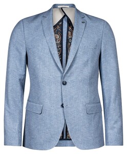 Giordano Robert Half Lined Herringbone Pattern Jacket Blue