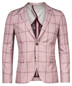 Giordano Robert Half Lined Two-Tone Check Jacket Pink
