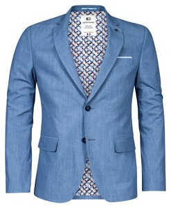 Giordano Robert Stretch Twill Star Contrast Detail Jacket Blue