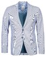 Giordano Robert Stripe Seersucker Look Jacket Navy-White
