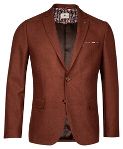 Giordano Robert Wool Mix Faux Uni Subtle Mélange  Colbert Brique