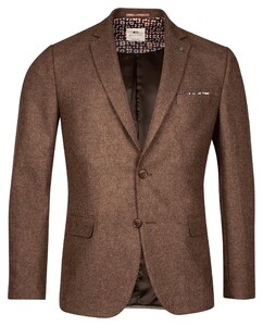 Giordano Robert Wool Mix Faux Uni Subtle Mélange  Colbert Bruin
