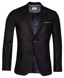 Giordano Robert Wool Mix Faux Uni Subtle Mélange  Jacket Dark Navy