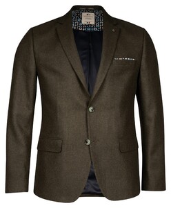 Giordano Robert Wool Mix Faux Uni Subtle Mélange  Jacket Olive Green