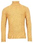 Giordano Roll Neck Fantasy Cable Knit Wool Blend With Cashmere Pullover Ocher