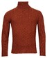 Giordano Roll Neck Fantasy Cable Knit Wool Blend With Cashmere Trui Brique