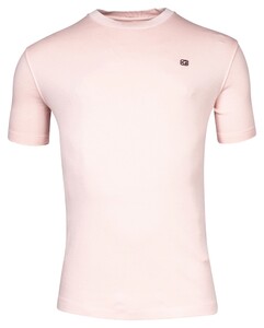 Giordano Round Neck Jersey Garment Dyed T-Shirt Roze