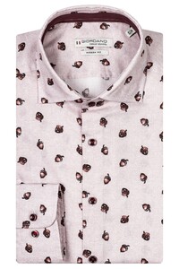 Giordano Row Acorn Pattern Soft Handfeel Shirt Light Pink