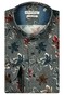 Giordano Row Bold Colorful Fantasy Flowers Overhemd Grijs