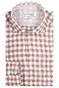 Giordano Row Check Linen Shirt Brown