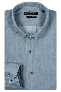 Giordano Row Colorful Twill Shirt Light Blue