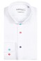 Giordano Row Contrast Buttons Cutaway Oxford Cotton Linen Blend Shirt White