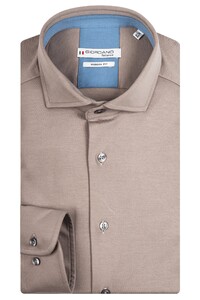 Giordano Row Cotton Liquid Touch Shirt Brown