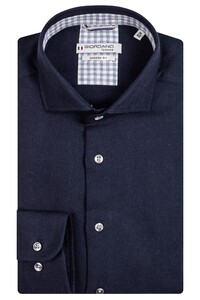 Giordano Row Cotton Wool Melange Overhemd Navy