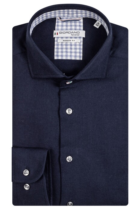 Giordano Row Cotton Wool Melange Shirt Navy