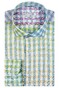 Giordano Row Cutaway Bright Multi Linnen Check Overhemd Multicolor