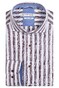 Giordano Row Cutaway Cotton Slub Stripe Overhemd Bruin