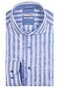 Giordano Row Cutaway Cotton Slub Stripe Shirt Light Blue