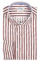 Giordano Row Cutaway Cotton Slub Stripes Overhemd Rood