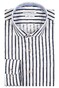 Giordano Row Cutaway Cotton Slub Stripes Shirt Navy