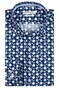 Giordano Row Cutaway Floral Pattern Fine Twill Overhemd Navy