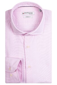 Giordano Row Cutaway Plain Cotton Oxford Overhemd Zacht Roze