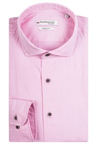Giordano Row Cutaway Plain Twill Overhemd Roze