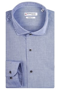 Giordano Row Cutaway Plain Twill Shirt Blue