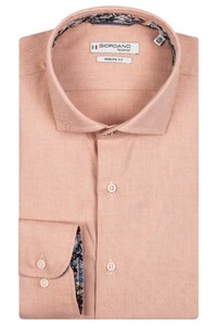 Giordano Row Cutaway Soft Twill Shirt Light Orange