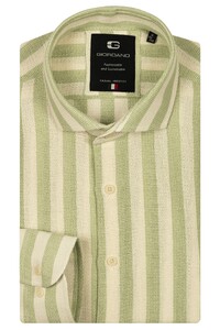 Giordano Row Cutaway Structure Stripe Overhemd Appel