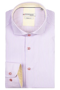 Giordano Row Fresh Stripes Overhemd Lila