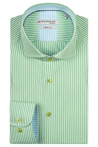 Giordano Row Fresh Stripes Shirt Green