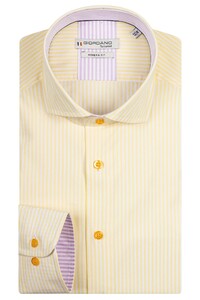 Giordano Row Fresh Stripes Shirt Light Yellow