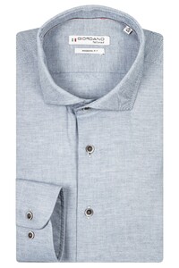 Giordano Row Melange Two Tone Twill Shirt Light Blue