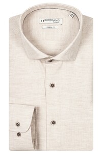 Giordano Row Melange Two Tone Twill Shirt Sand