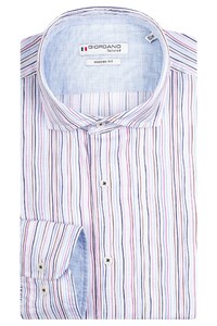 Giordano Row Multicolor Fantasy Stripes Overhemd Wit-Multi